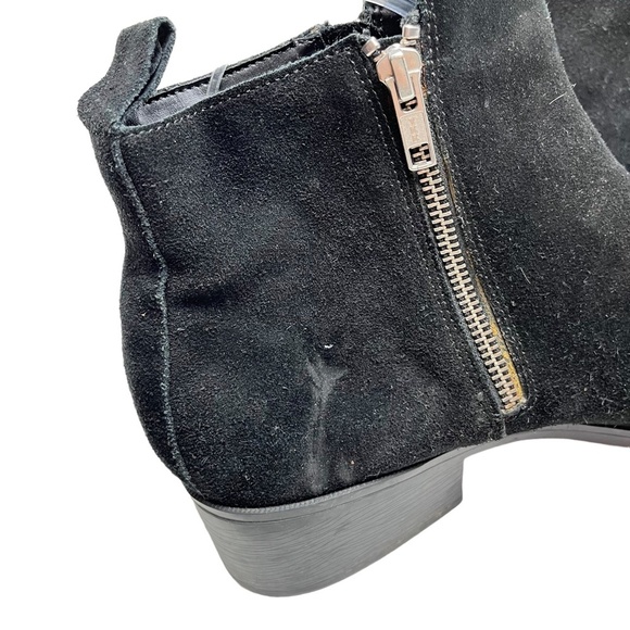 COUGAR Black Genuine Leather Suede Ankle Booties Boots Shoes WATERPROOF sz 9.5 - Picture 13 of 16